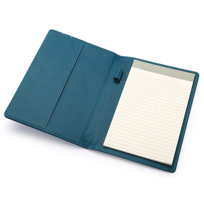15W Fast Wireless Charging A4 PU Cover Notebook Wireless Charger