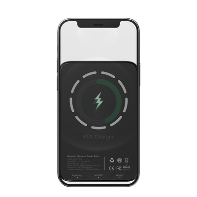 15W 5000mAh Wireless Charger Power Bank Short Circuit Protection