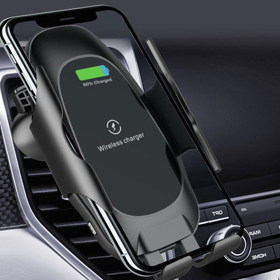 10W Fast Charging Qi Car Wireless Phone Charger Automatic Clamping