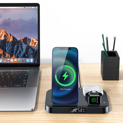 7.5W Multi Function Wireless Charger Thick 4.5mm Qi Magsafe For Iphone Iwatch